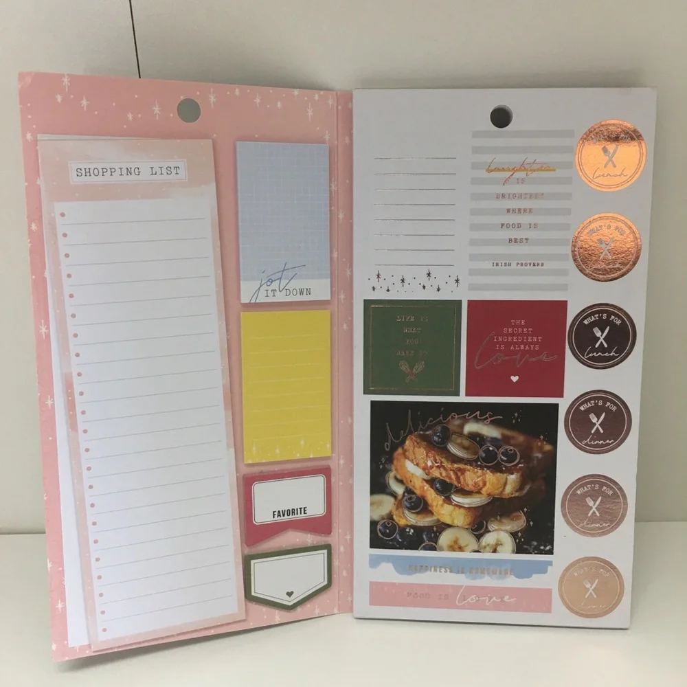 NEW The Happy Planner Foodie Lot! Classic Happy Notes & Accessory Book